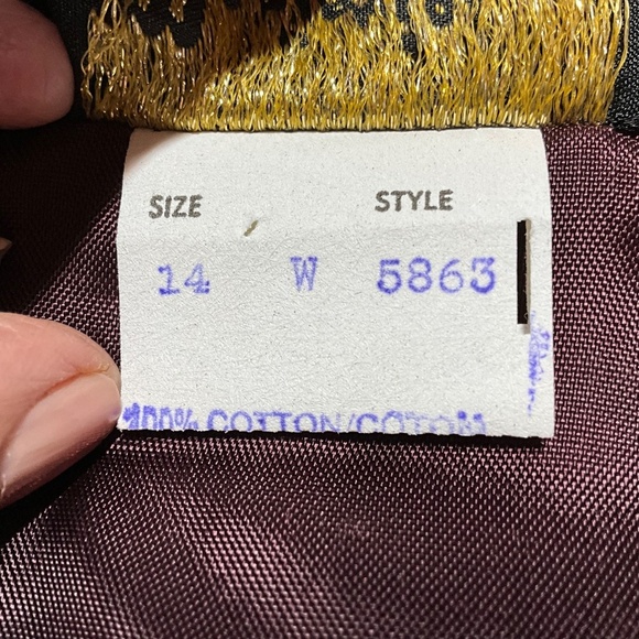 MARJORIE HAMILTON 100% Cotton Corduroy Button Front Shirt Dress Fully Lined Sz14 - Picture 10 of 11